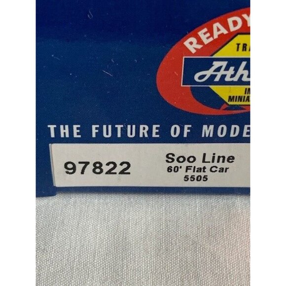 Athearn 97822 HO SOO Line 60' Ready-to-Run Flat Car #5505 with Box - Picture 9 of 10